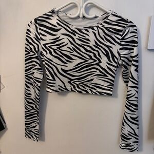 Zebra crop top